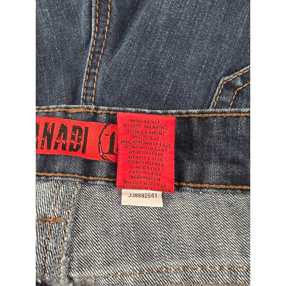 Zana Di Jeans Skinny Low Rise Dark Wash Stretch Y2K Juniors 13 - Picture 8 of 8